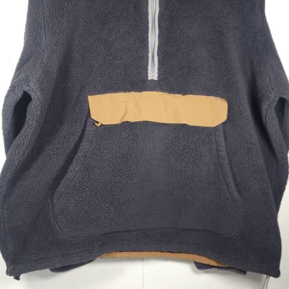 The North Face Men's Campshire XXL Gray Sherpa Fleece Pull Over Sweater Jacket - Picture 3 of 14